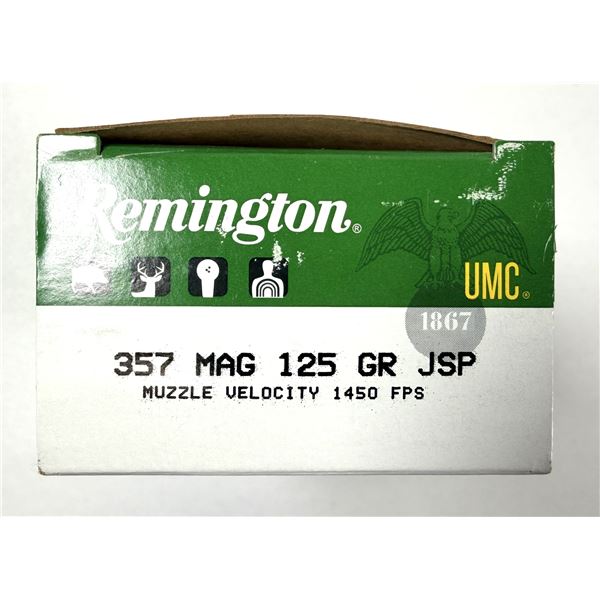 357 Magnum Remington UMC - 125 Grain NIB