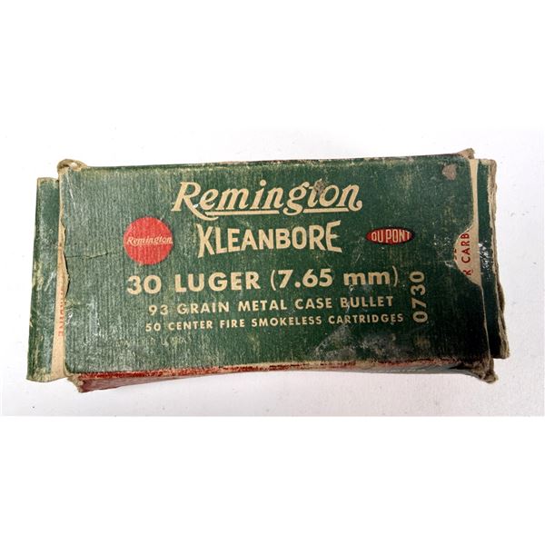 30 Luger VINTAGE Remington - 21 Rounds w/ Box
