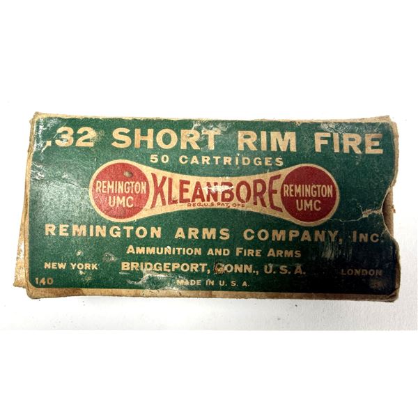 32 Short RF VINTAGE Remington - 25 Rounds w/ Box