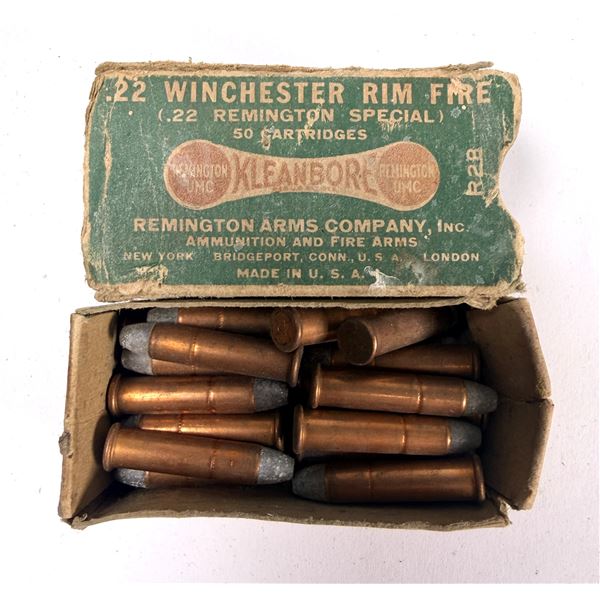 22 Winchester RF VINTAGE Remington x33 Rounds w/ Box