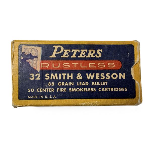32 S&W Peters Vintage Ammo w/ Box