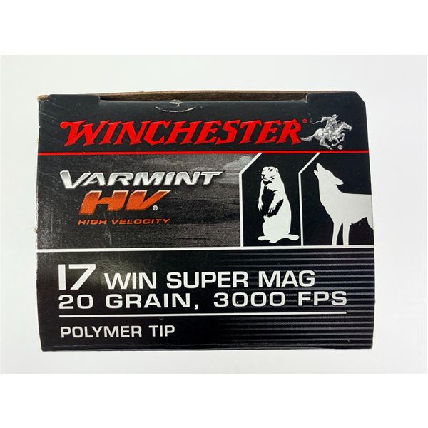 17 Win Super MAG Winchester - 20 Grain NIB
