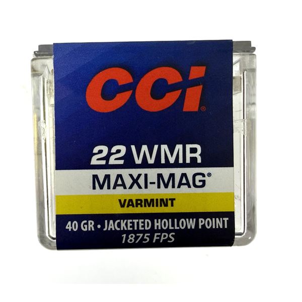 22 WMR CCI Maxi-Mag - 40 Grain JHP NIB
