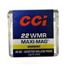 Image 1 : 22 WMR CCI Maxi-Mag - 40 Grain JHP NIB