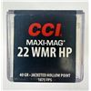 Image 1 : 22 WMR HP CCI Maxi-Mag - 40 Grain NIB