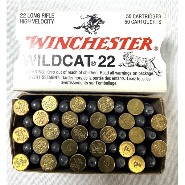 22 LR Long Rifle Winchester x50 Rounds - HV