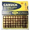 Image 1 : 22LR Long Rifle VINTAGE Canuck - 50 Rounds w/ Box