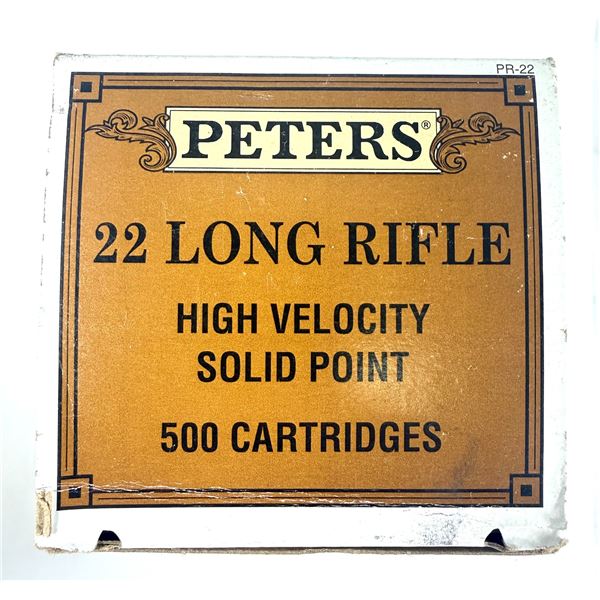 22 LR Long Rifle Peters HV x500 Round Brick