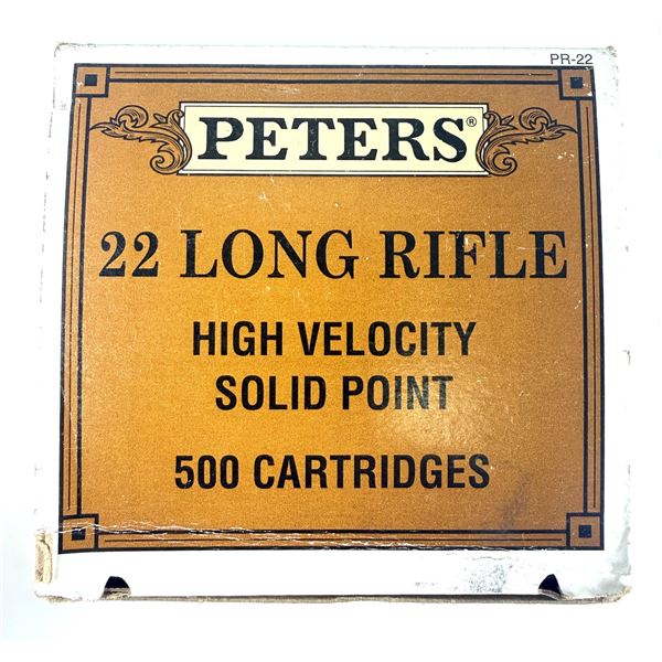 22 LR Long Rifle Peters HV x500 Round Brick