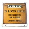 Image 1 : 22 LR Long Rifle Peters HV x500 Round Brick