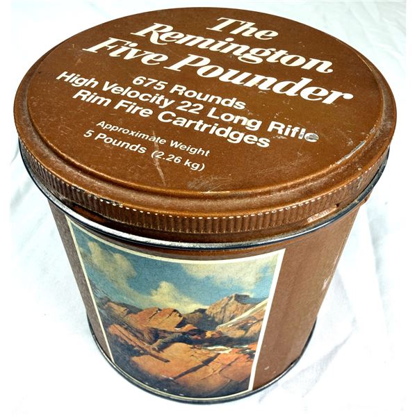 22 LR Long Rifle VINTAGE Tin - 3.5 Pounds