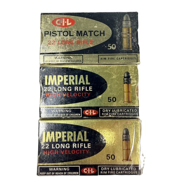 22 LR Long Rifle Imperial LOT x 150 Rounds