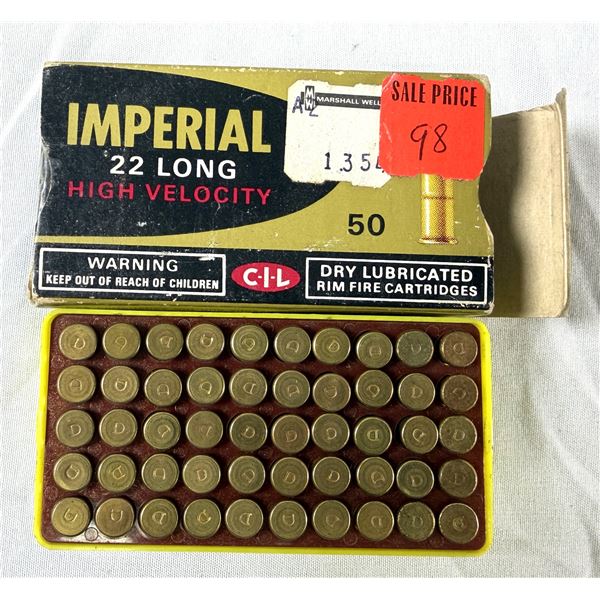 22 LR Long Rifle Imperial HV - 50 Rounds