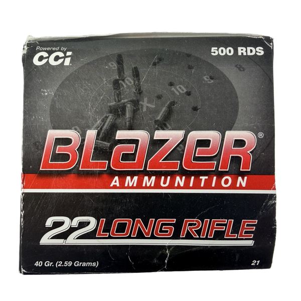22 LR Long Rifle BLAZER Brick x500 Rounds