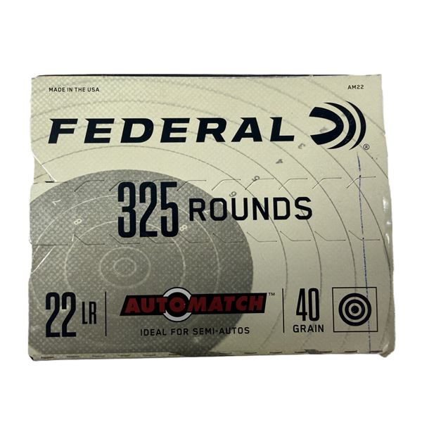 22 LR Long Rifle Federal x325 Rounds - NEW