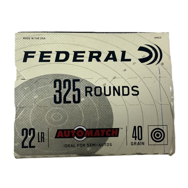 22 LR Long Rifle Federal x325 Rounds