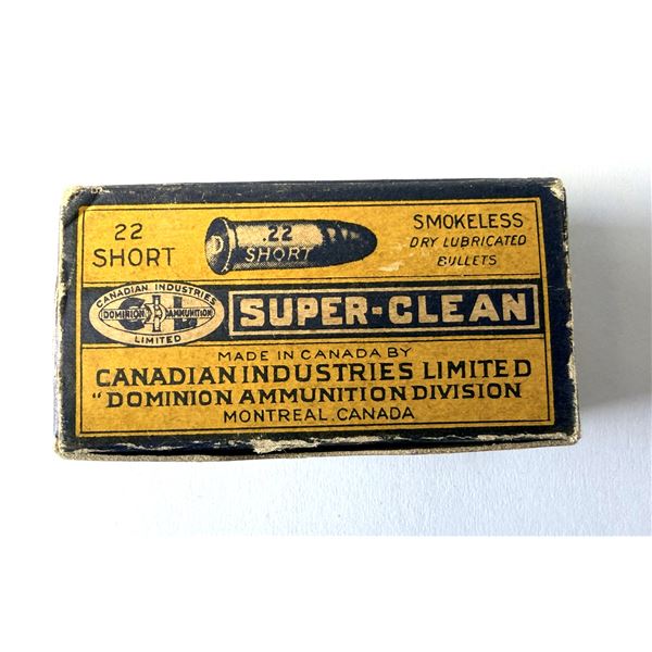 22 Short VINTAGE Dominion x50 Rounds w/ Box
