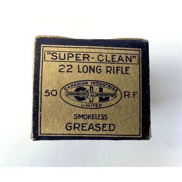 22 LR Long Rifle VINTAGE Dominion x50 Rounds