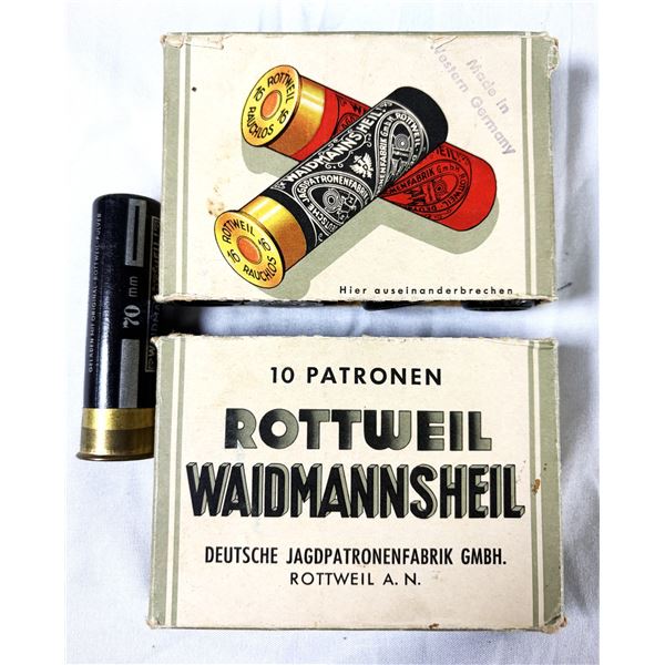16 Gauge German Rottweil Rauchlos Shells x7
