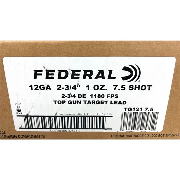 12 Gauge Federal Target Load CASE x250 Shells