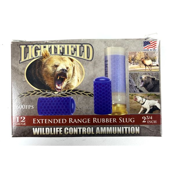 12 Gauge RUBBER Slug Bear Shells x5