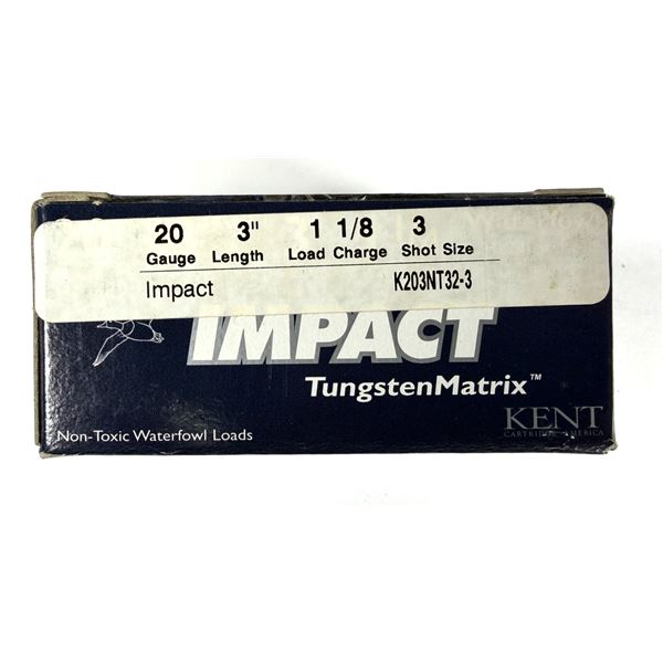 20 Gauge 3 Inch KENT Tungsten Shells x10 - NEW