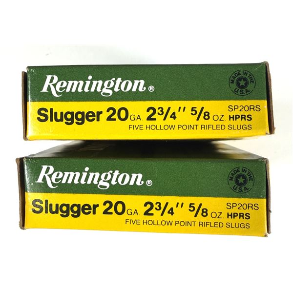 20 Gauge Remington Slugger Shells x10 - New