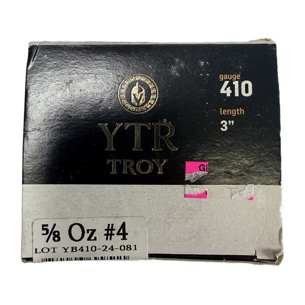 410 YTR Troy 3 Inch x25 Shells - NEW