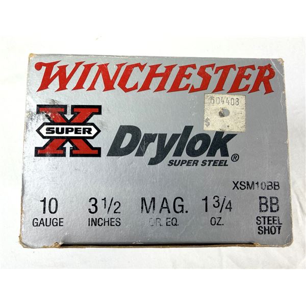 10 Gauge BB Winchester Drylok 3.5 Inch x25 Shells