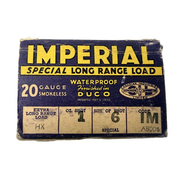 20 Gauge VINTAGE Imperial Shells x25