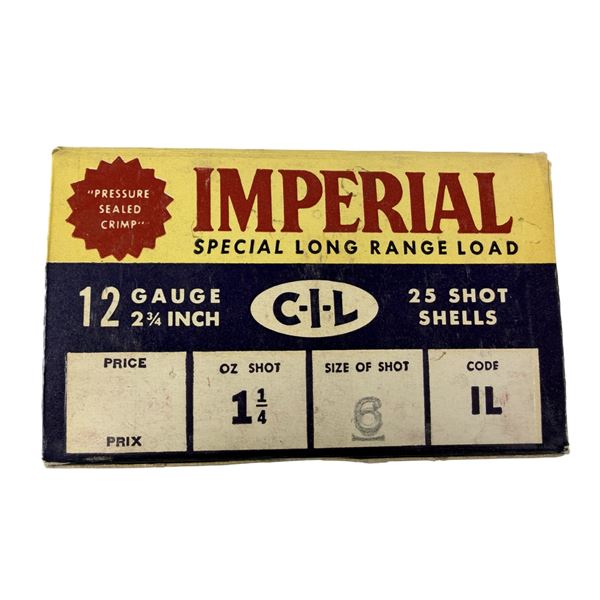 12 Gauge Imperial VINTAGE x25 w/ Box