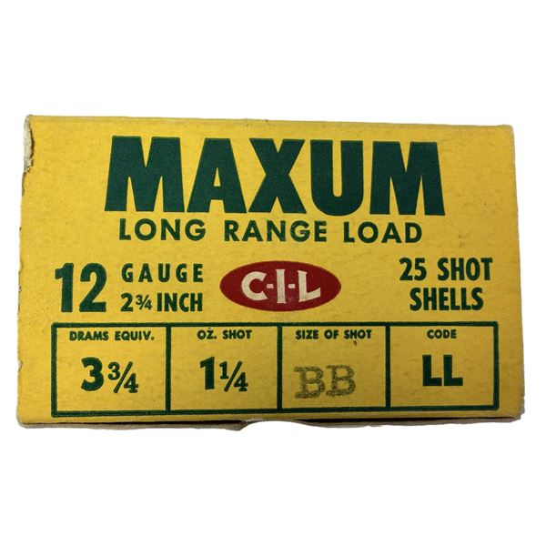 12 Gauge CIL Maxam VINTAGE x25 Shells