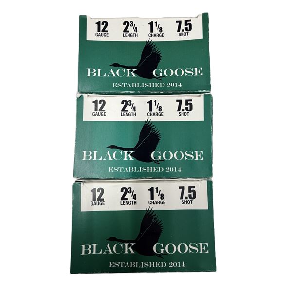 12 Gauge Black Goose TARGET LOAD x75 Shells NEW
