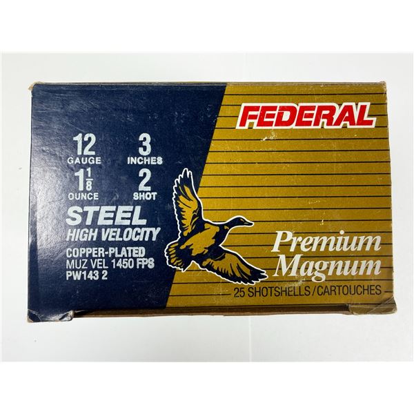 12 Gauge 3 Inch Steel HV - Federal x25 Shells