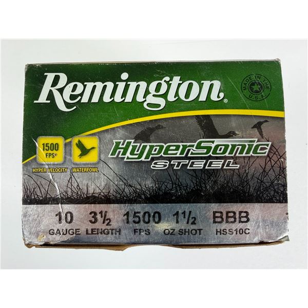 10 Gauge 3.5 Inch REMINGTON BBB Shot x25 Shells NIB