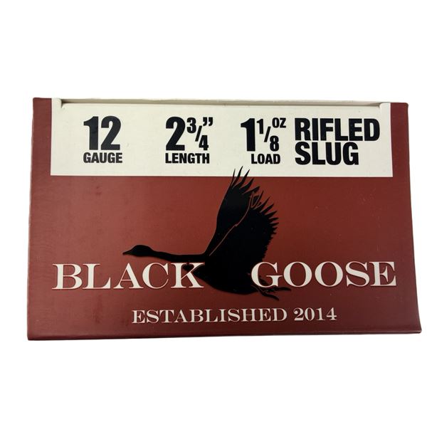 12 Gauge Black Goose RIFLED SLUG x25 Shells NIB