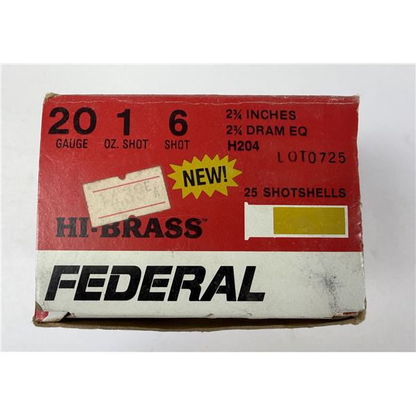 20 Gauge Federal Hi-Brass x25 Shells