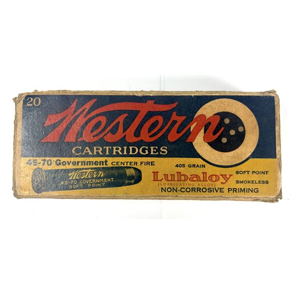 45-70 VINTAGE Western Brass x20 w/ Box