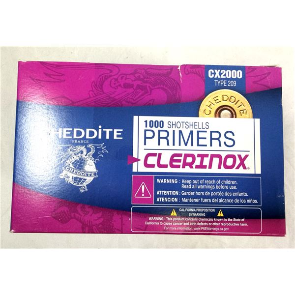 Cheddite Primers x1000 - CX2000 Type 209