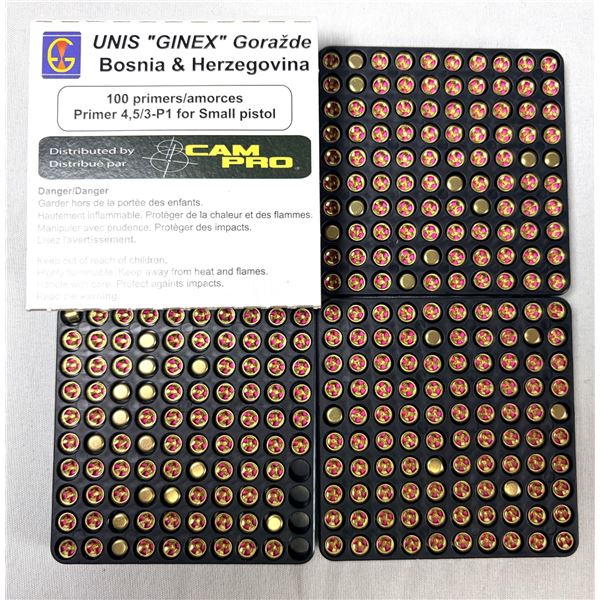 Unis Bosnian Small Pistol Primers x295