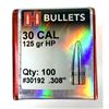 Image 1 : 30 CAL Hornady Bullets 125 Grain x100 NIB