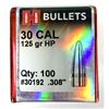 Image 1 : 30 CAL Hornady Bullets 125 Grain x100