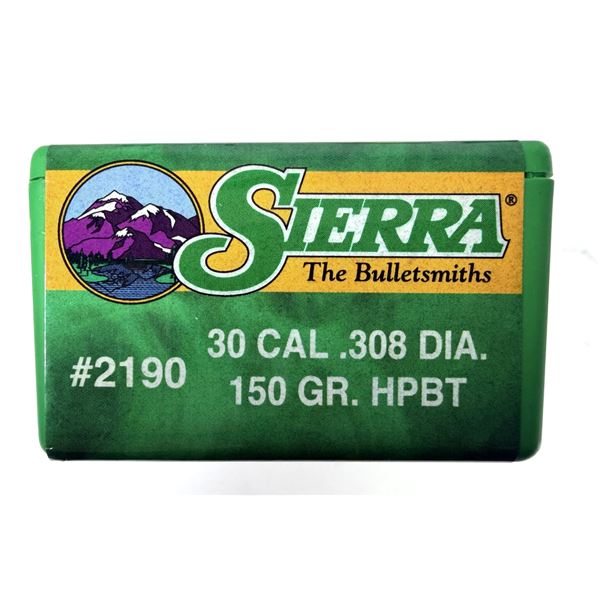 30 CAL Sierra Bullets 150 Grain x100 NIB