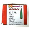 Image 1 : 30 / 308 Cal Hornady A-Max Bullets x100 - 168 Grain