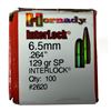 Image 1 : 6.5mm Hornady Bullets 129 Grain SP - x100