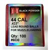 Image 1 : 44 CAL Hornady .433 Lead Round Balls x100
