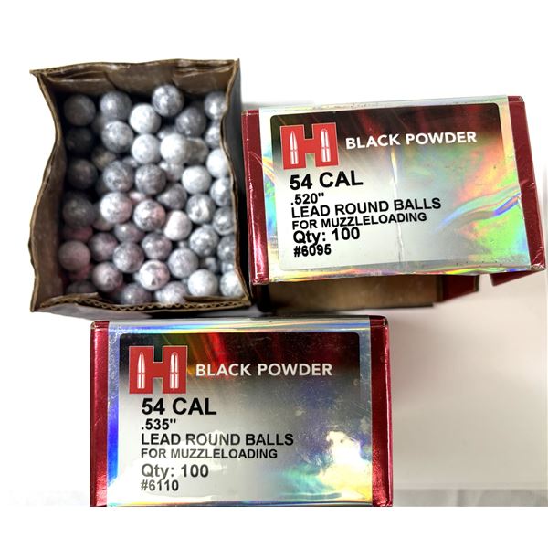 54 CAL Hornady Lead Round Balls x150