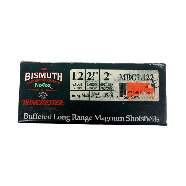 12 Gauge BISMUTH Winchester x10 Shells - 2 Shot