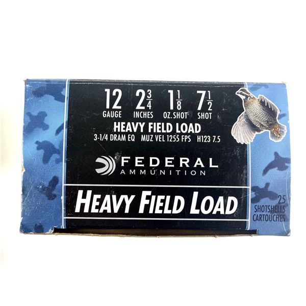 12 Gauge Federal Heavy Field Shells x25