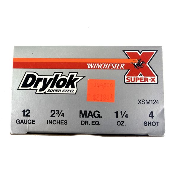 12 Gauge Winchester Drylok 4 Shot x25 Shells
